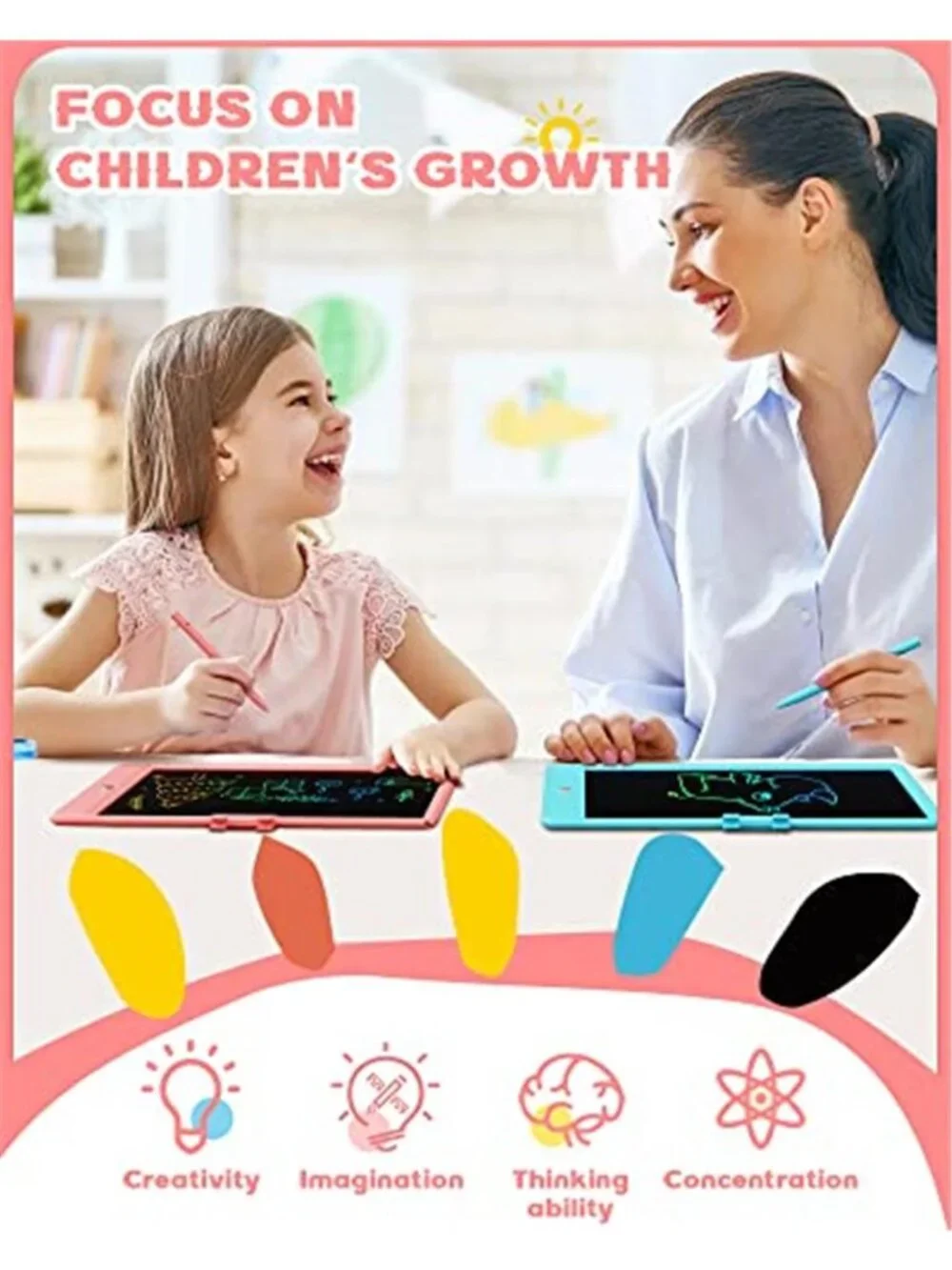 10 Inch LCD Writing Tablet for 3-8 Year Olds - Electronic Drawing Pad